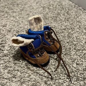 American Girl Blue and Brown Doll Hiking Boots